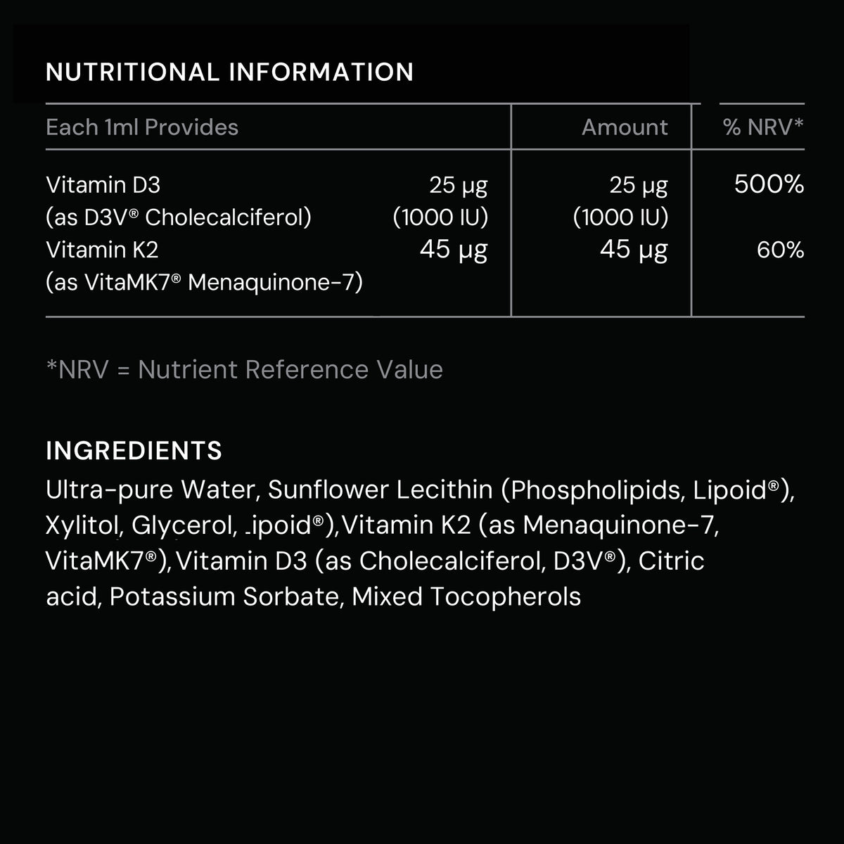 Liposomal  D3 & K2 LIQUID