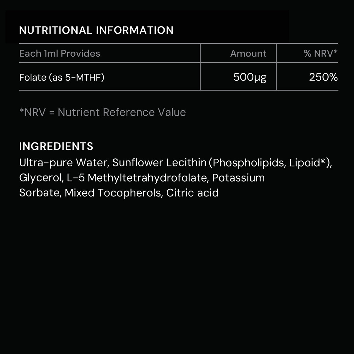 Liposomal Methylfolate Liquid